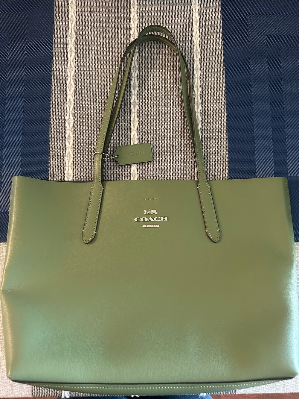 Coach Olive Green Tote Bag